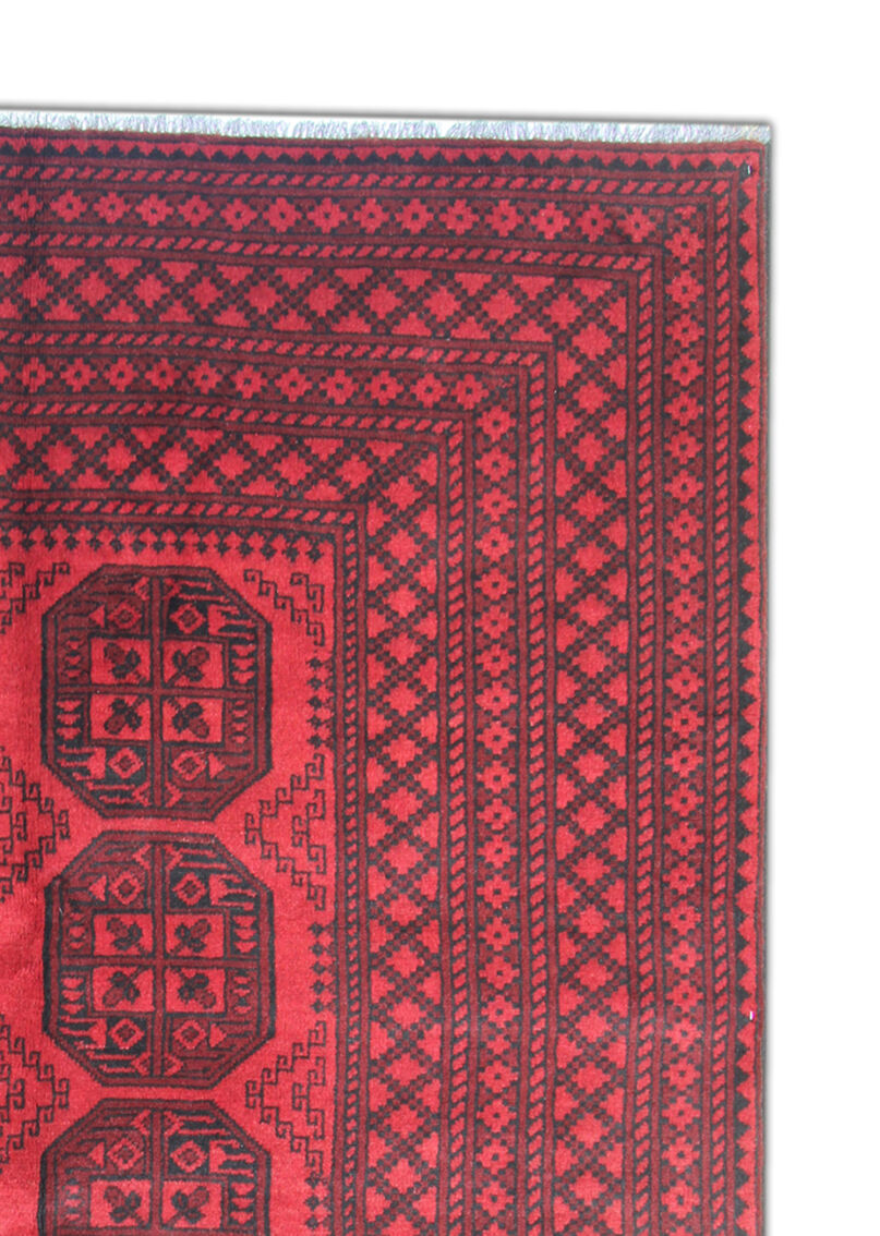 Vintage Red Wool Traditional Ziegler Rug